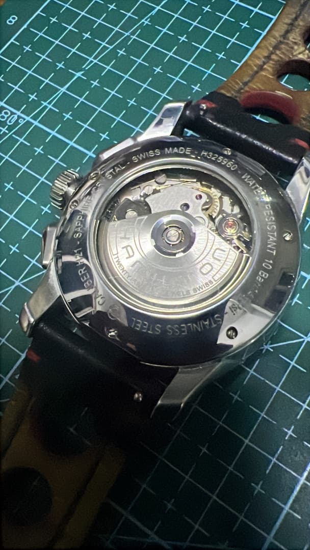 Hamilton Khaki Chrono Automatic Black Dial H32589650 thumbnail 2