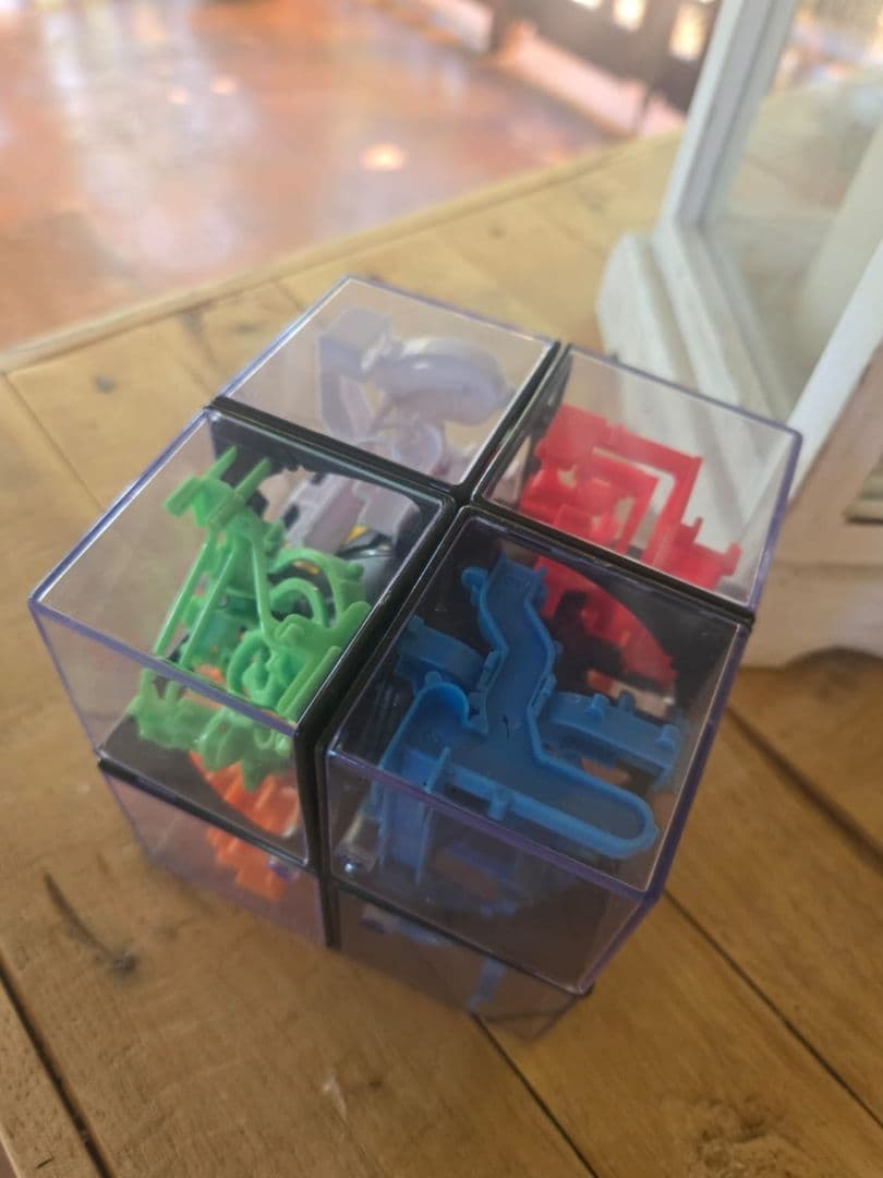 Multicolor 3D Puzzle Cube with Colored Pieces thumbnail 2