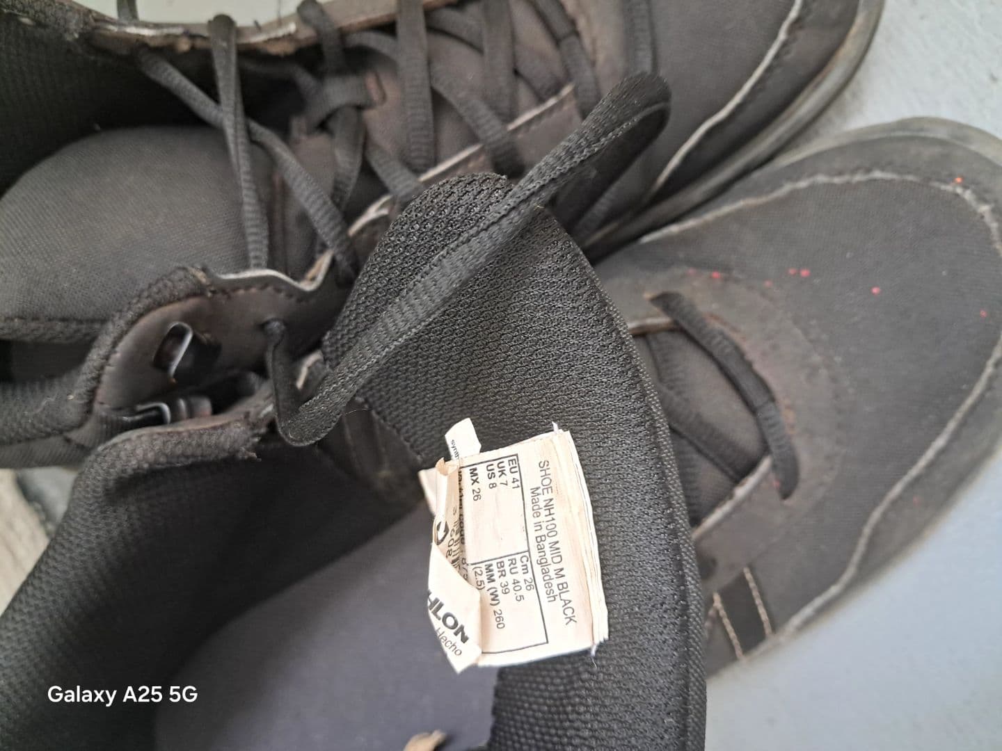 Souliers randonnée Quechua NH100 Mid nwar size 41 thumbnail 3