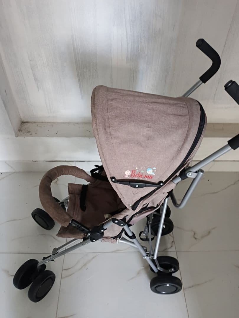 Bebemumu Beige Baby Stroller thumbnail 2