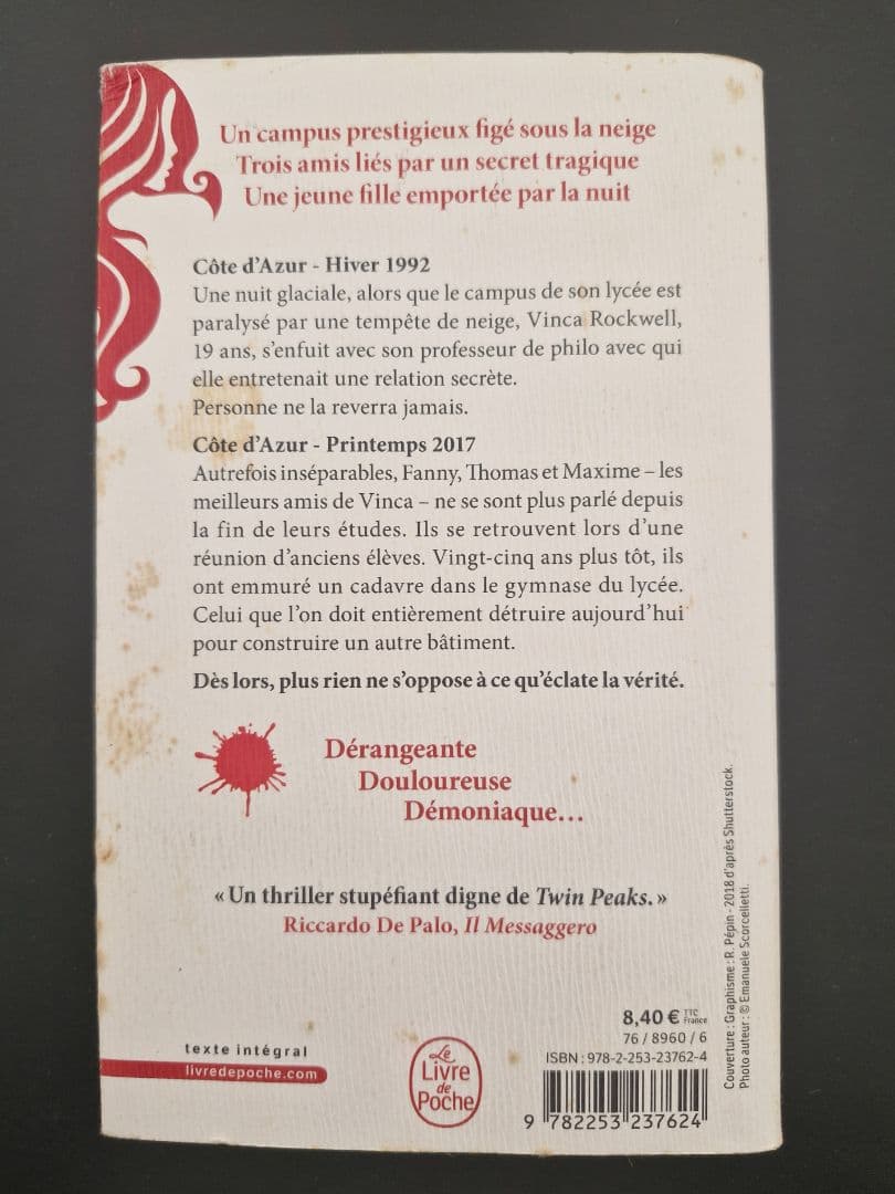 La Jeune Fille et la Nuit - Guillaume Musso (Livre de Poche) thumbnail 2