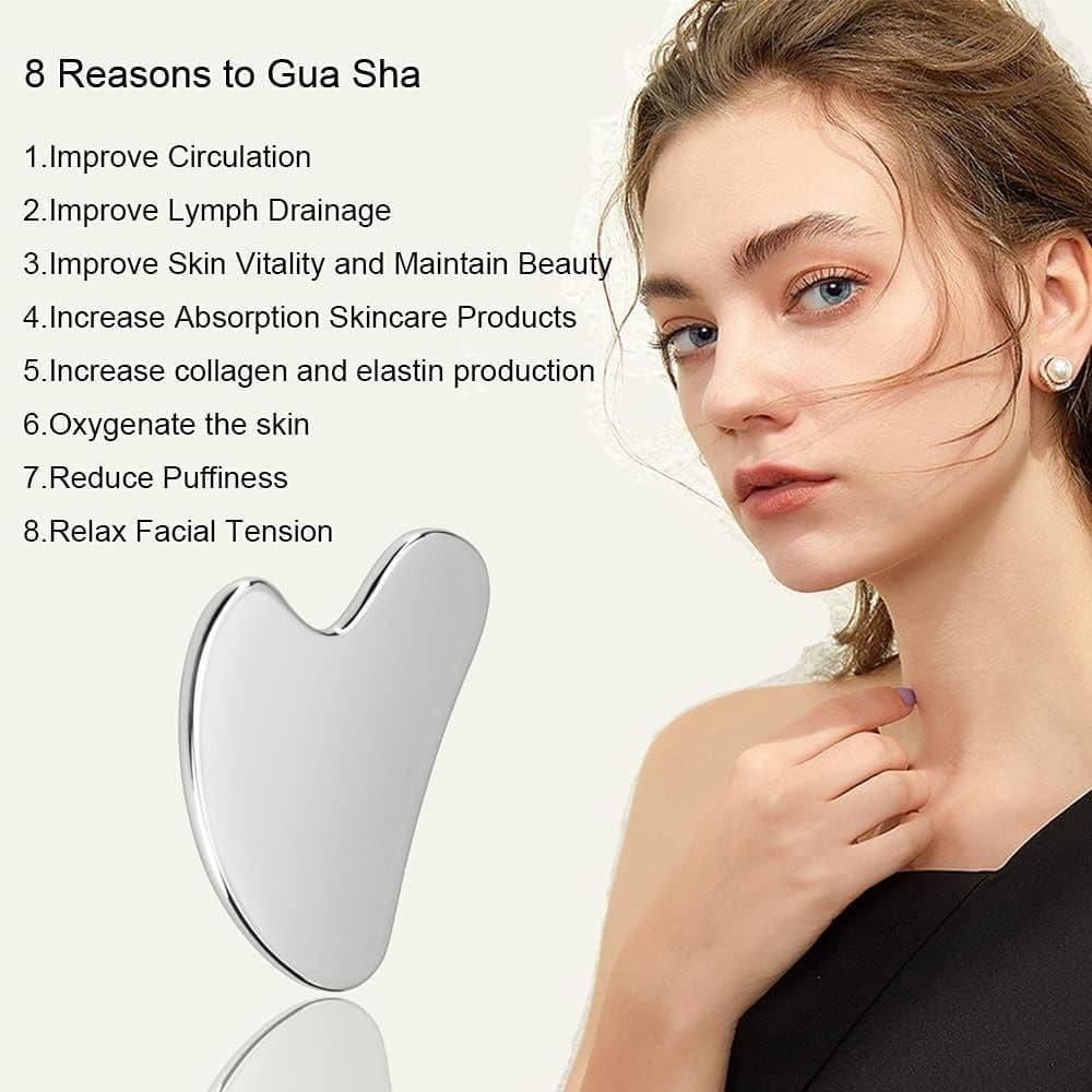 Stainless Steel Gua Sha Facial Tool thumbnail 3