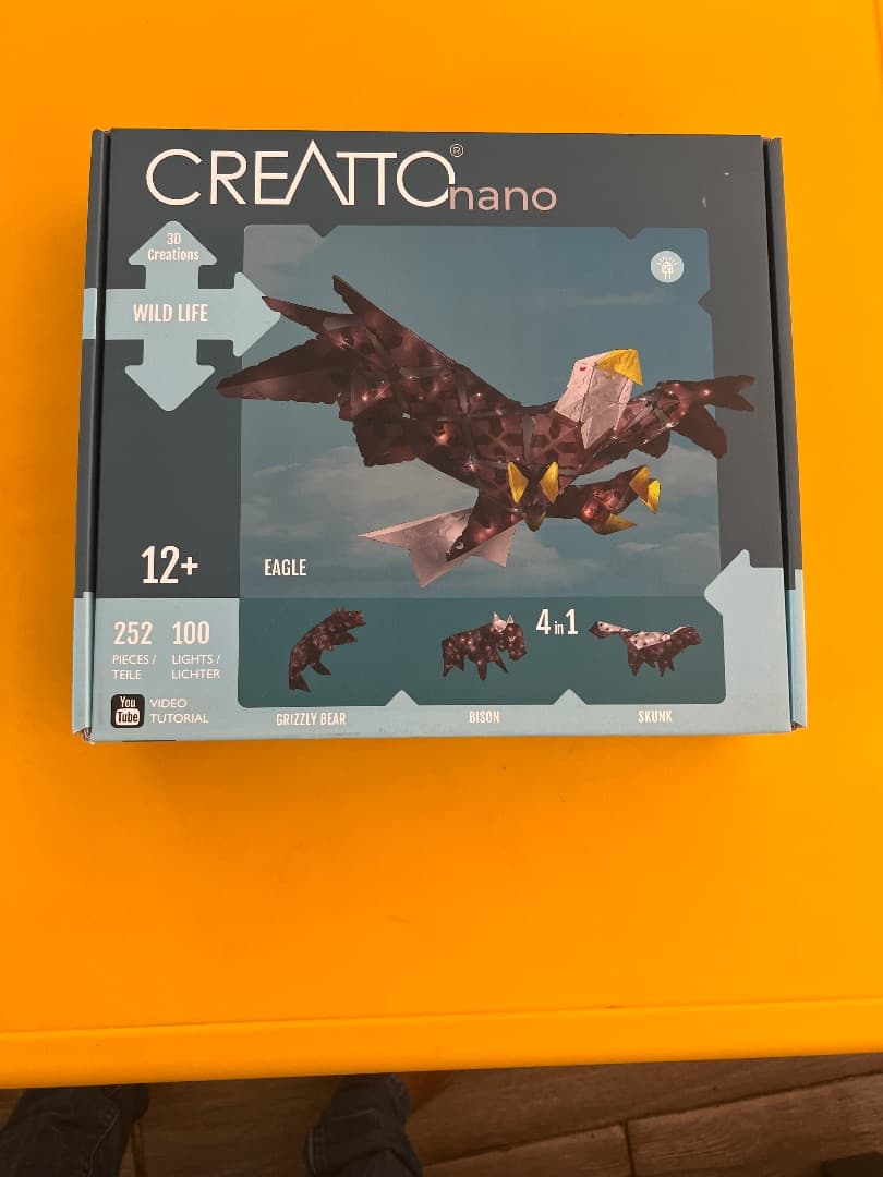 Creatoto Nano Wild Life Eagle 3D Creation Kit 252 pcs thumbnail 2