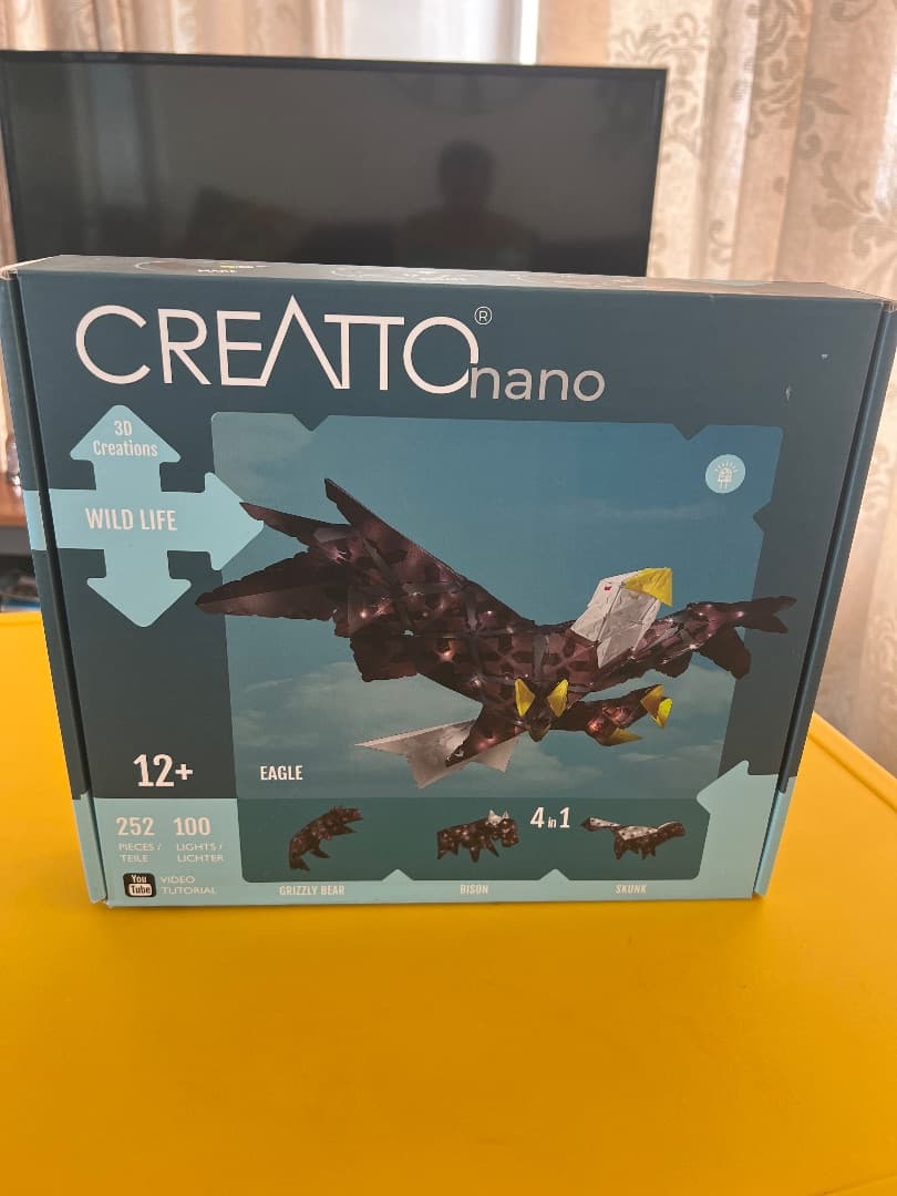 Creatoto Nano Wild Life Eagle 3D Creation Kit 252 pcs thumbnail 5