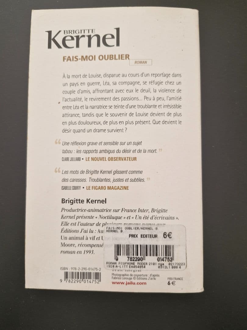 Fais-moi oublier - Brigitte Kernel (Paperback) thumbnail 2