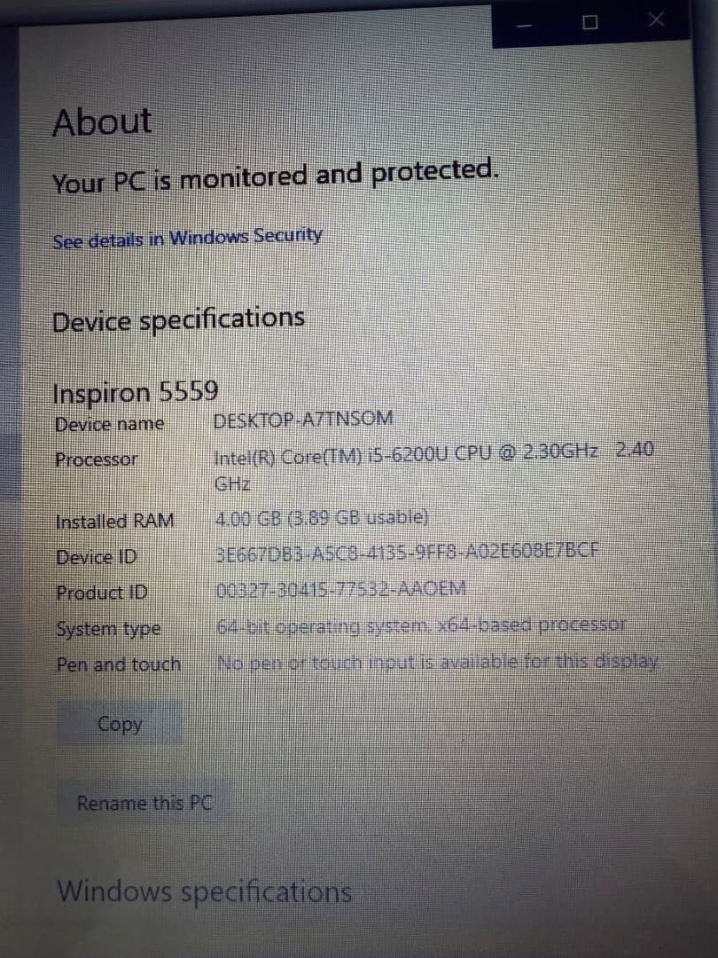 Dell Inspiron 5590 Laptop thumbnail 3