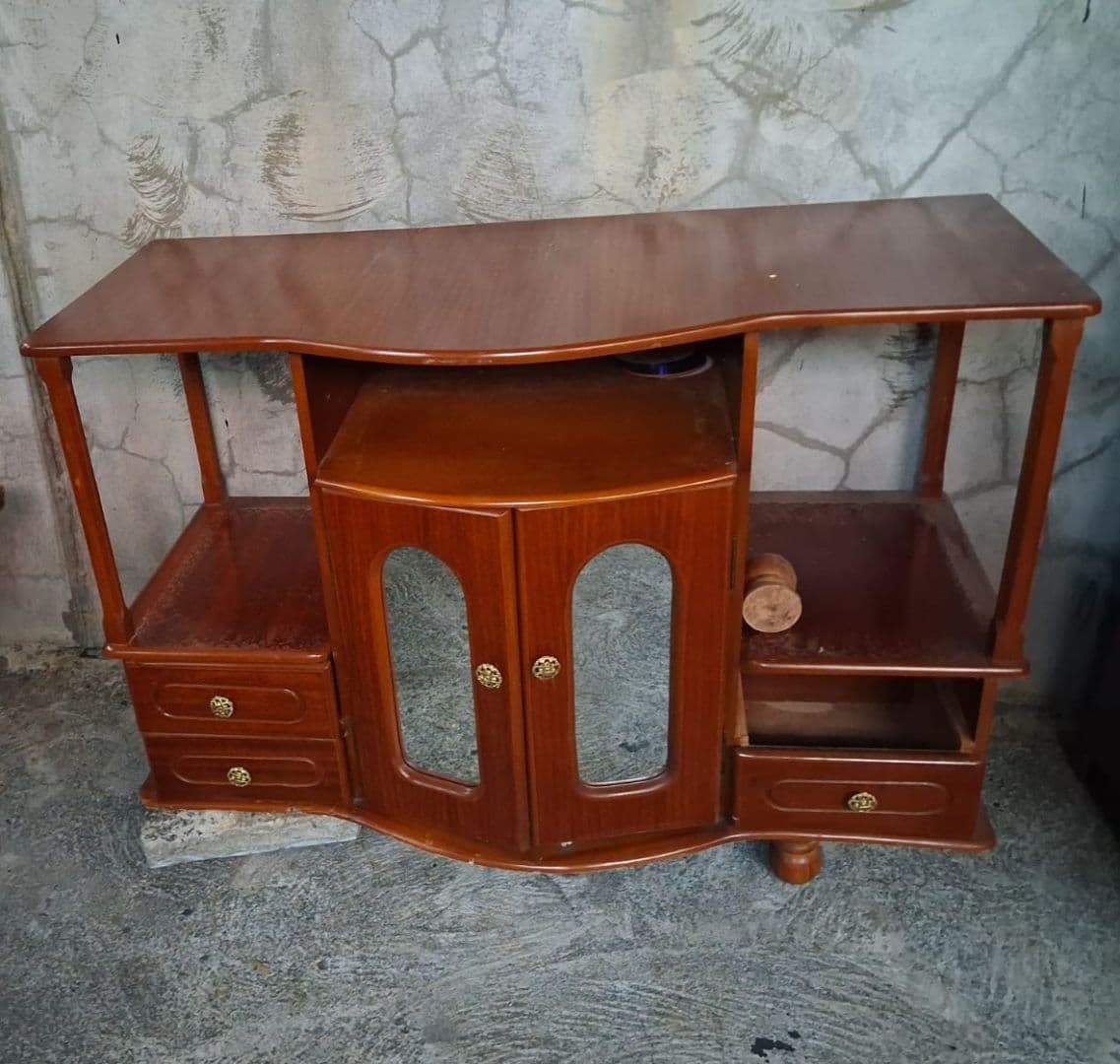 Wooden Display Cabinet and TV Stand Set thumbnail 2