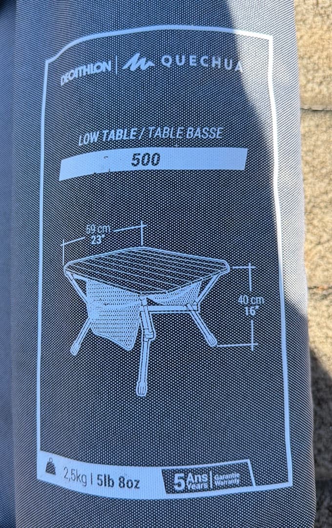 Quechua 500 Camping Low Table thumbnail 2