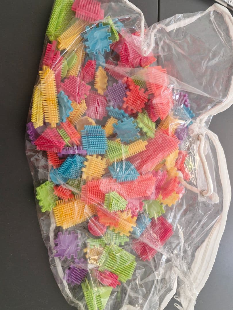 Multicolored Interlocking Building Blocks Set - Image 1 of 1