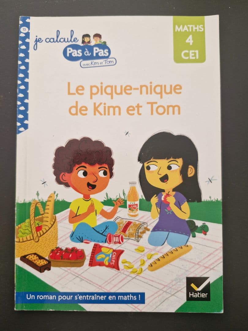 Le pique-nique de Kim et Tom - Je calcule Pas à Pas Maths 4 CE1 Hachette - Image 1 of 2