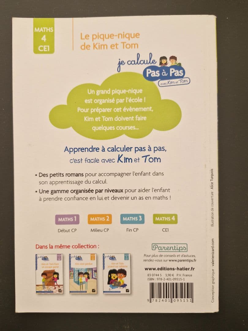 Le pique-nique de Kim et Tom - Je calcule Pas à Pas Maths 4 CE1 Hachette thumbnail 2