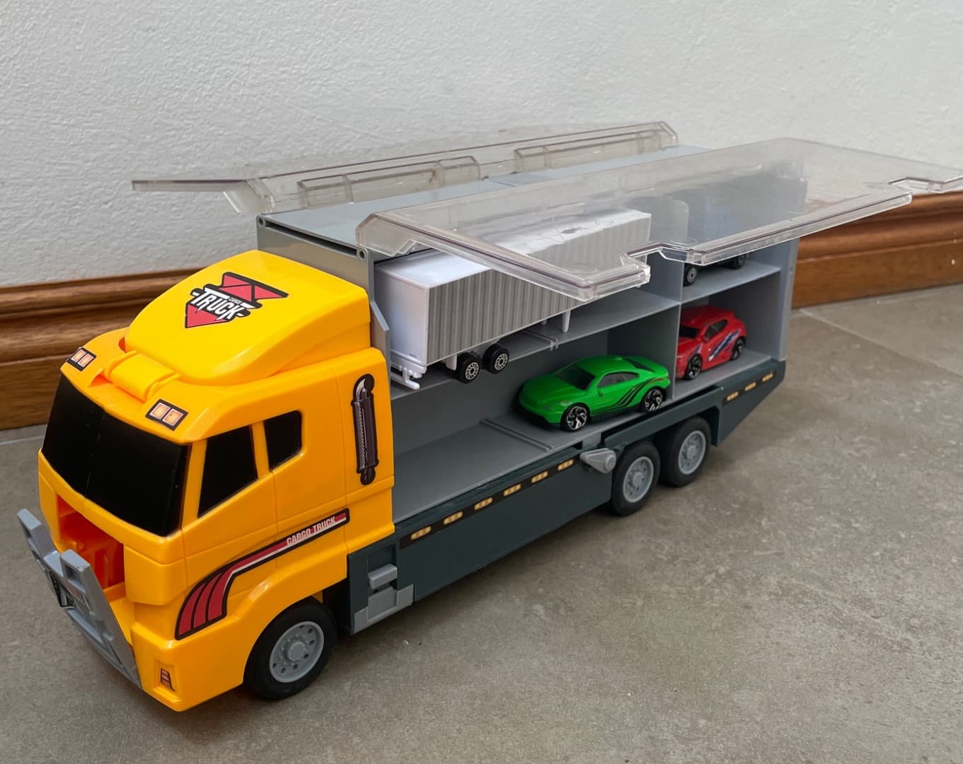 Construction Truck Carrier with Excavator and Dumper thumbnail 4