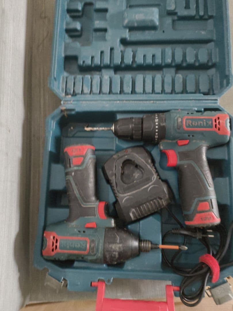 Ronix 12V Cordless Drill and Impact Screwdriver Set - Image 1 of 3