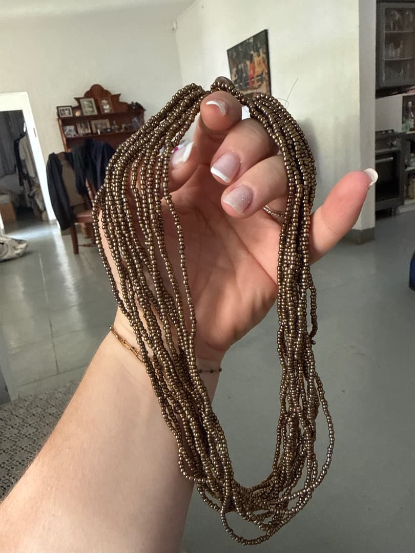 Multi-Strand Bronze Beaded Necklace - Image 1 of 1