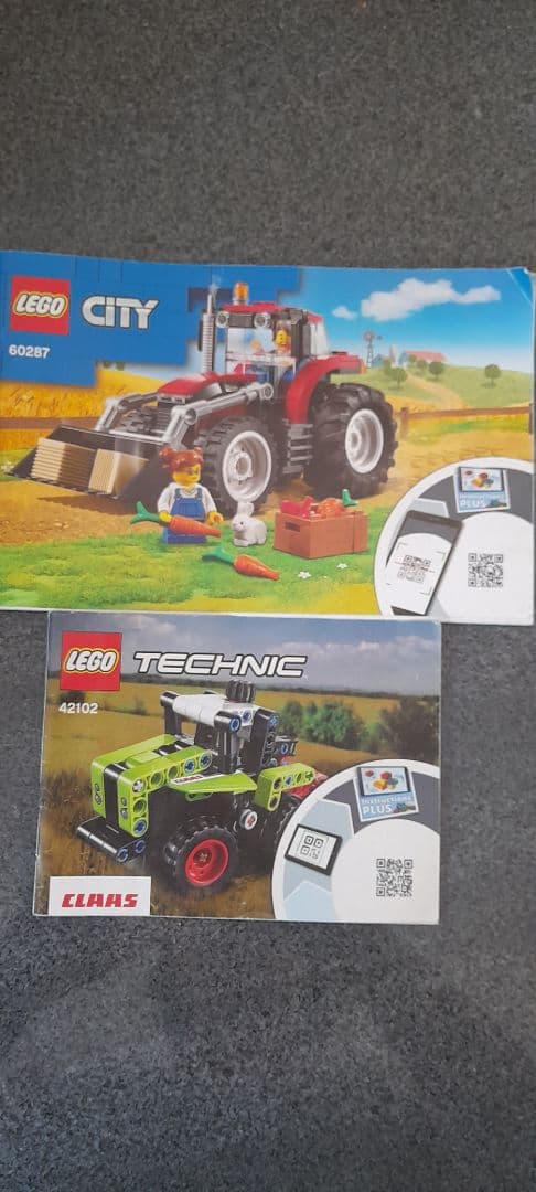 LEGO Instructions City 60287 Tractor & Technic 42102 CLAAS