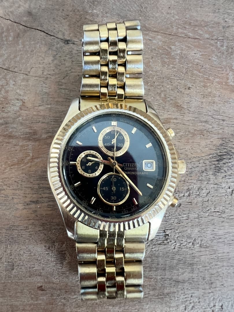 Citizen Gold Chronograph Quartz Men's Watch - Image 1 of 4