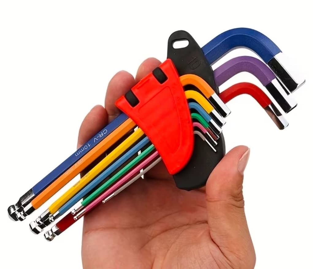 Long Arm Allen Key Set - Multi-Colored - Image 1 of 2