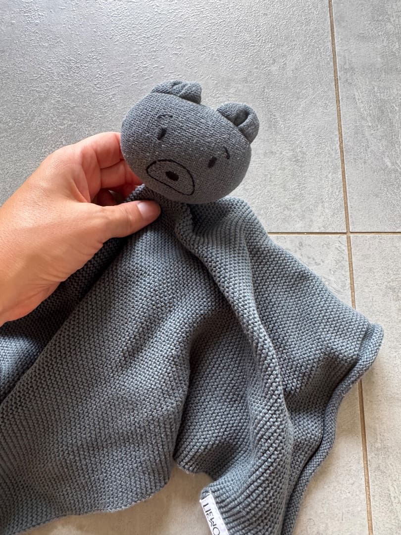 Liewood Grey Bear Doudou Blanket - Image 1 of 3