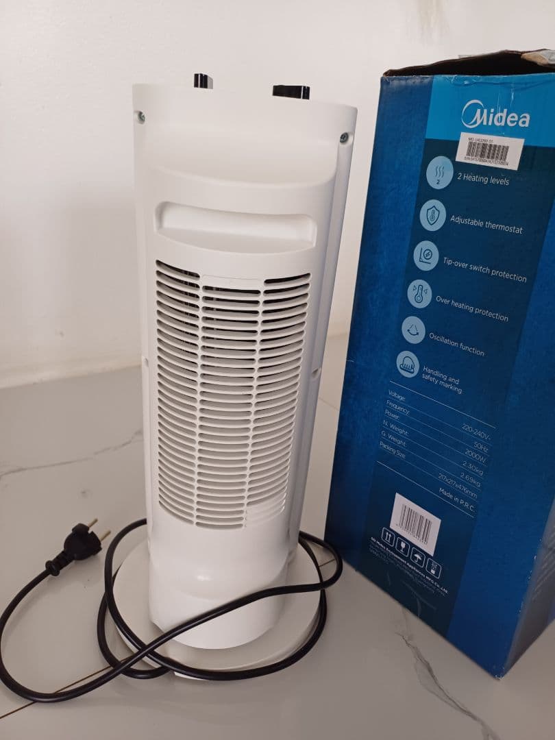 Midea Tower Heater 2000W White thumbnail 3