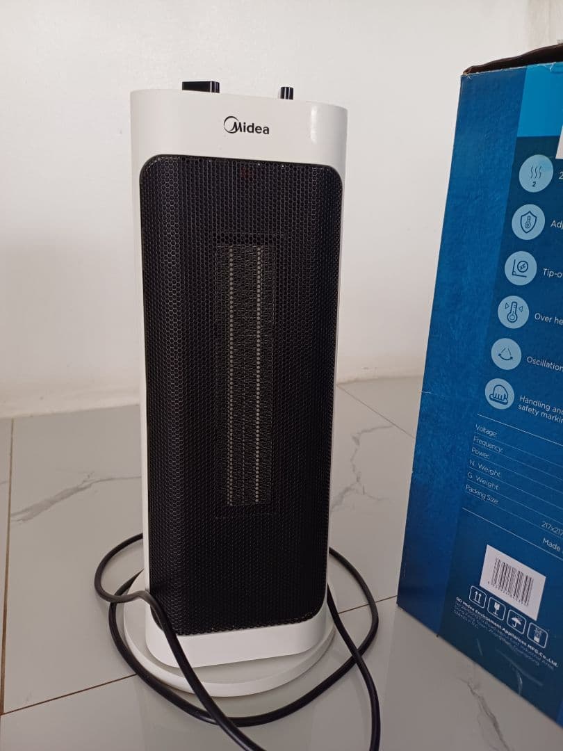 Midea Tower Heater 2000W White thumbnail 5