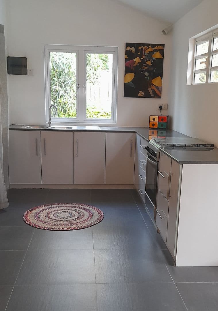 Modern Kitchen Set Gray with Appliances