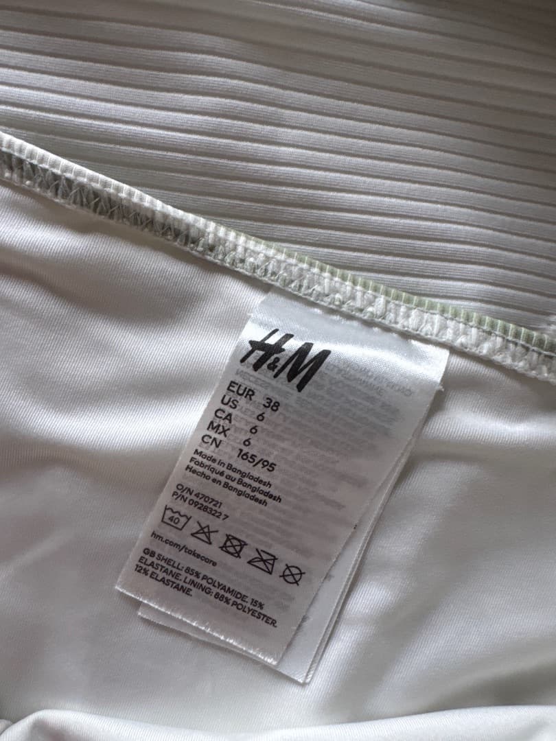 H&M Striped Bikini Set Size EU 38 Removable Straps thumbnail 2