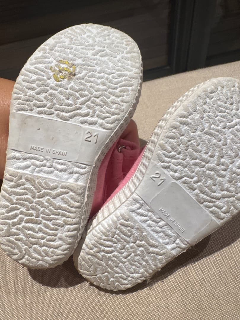 Cienta Pink Canvas Shoes Size 21 thumbnail 3