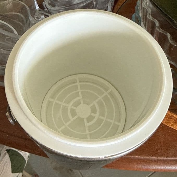 Seau a glas an asye inoksidab - Image 1 of 2