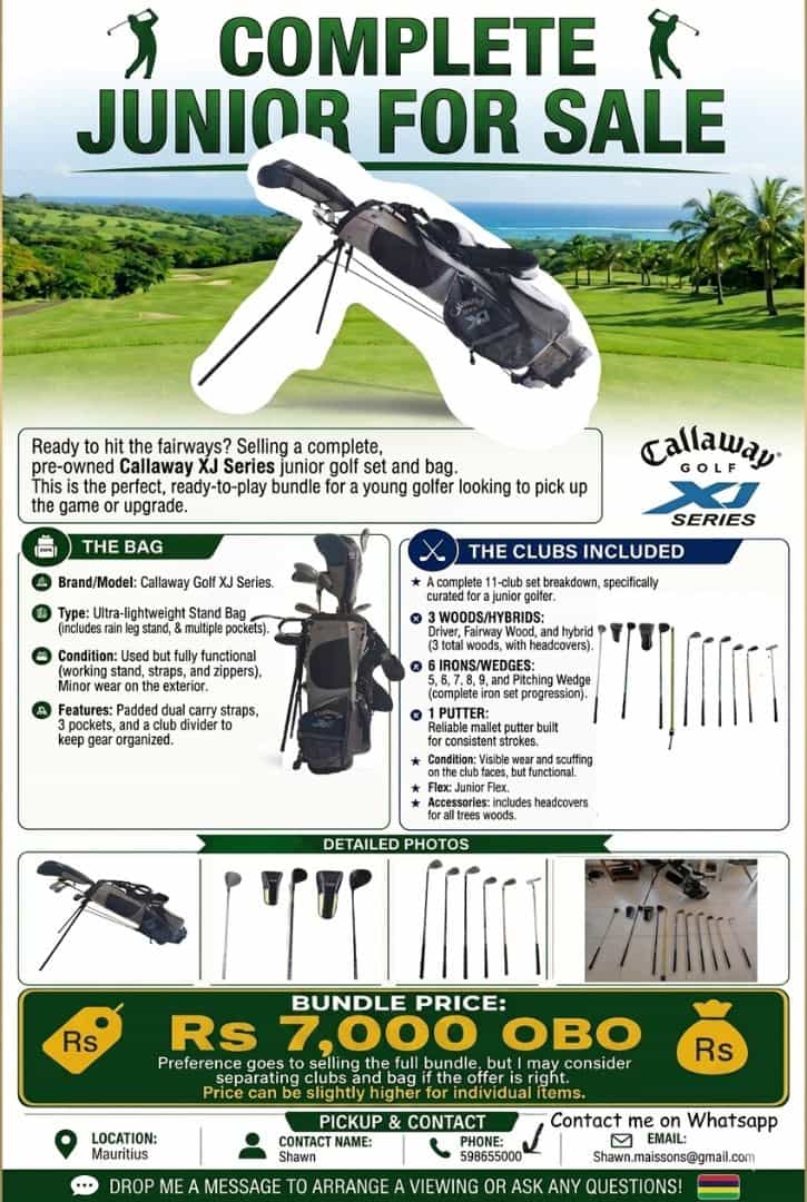 Callaway XJ Series Junior Golf Set and Stand Bag