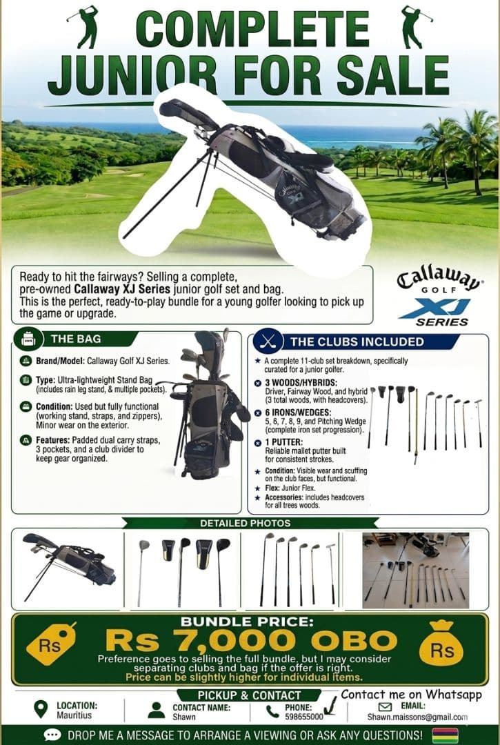 Callaway XJ Series Junior Golf Set and Stand Bag - Image 1 of 3