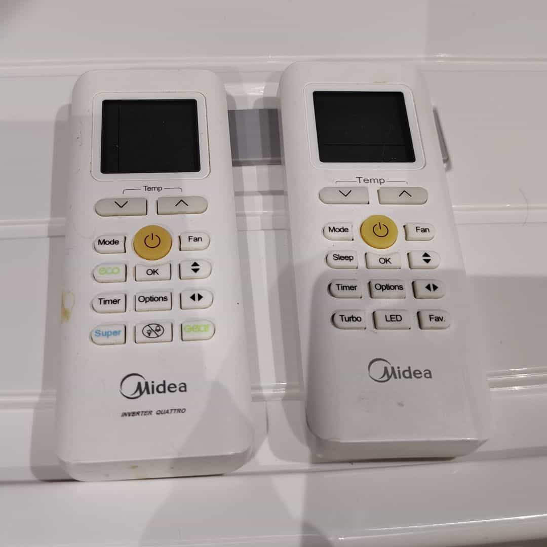 Télécommandes pour climatiseur Midea - Lot de 2