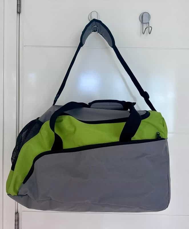 Sports Duffel Bag Green and Gray