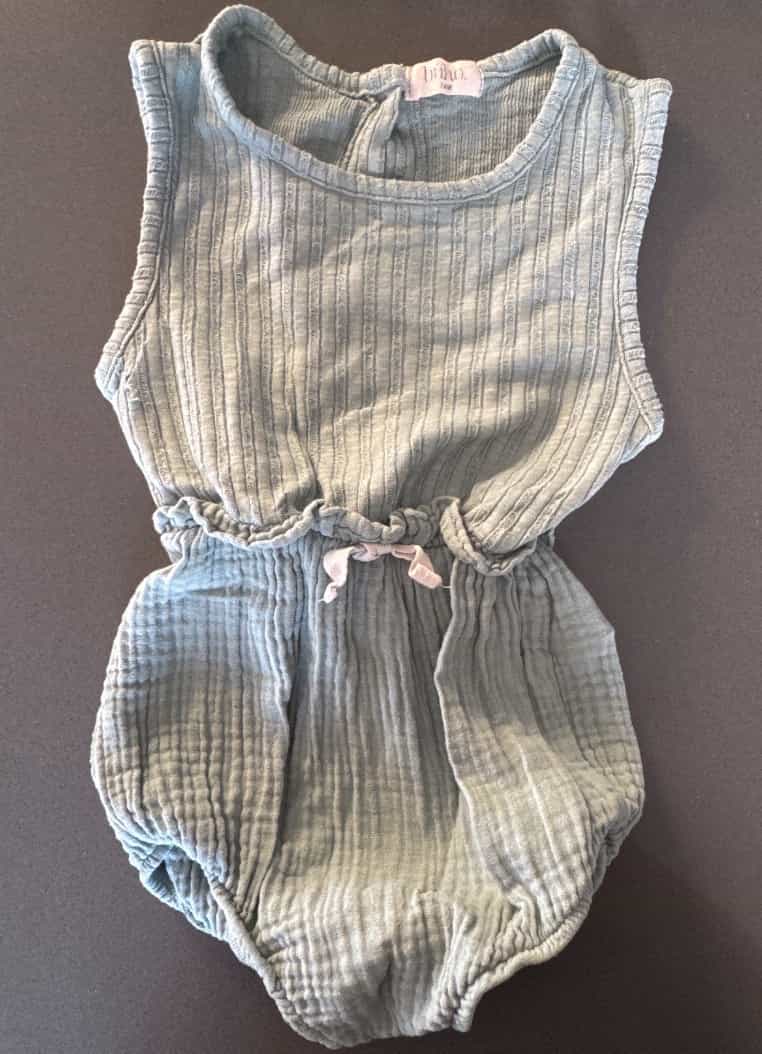 Buho Muslin Romper Green 24M