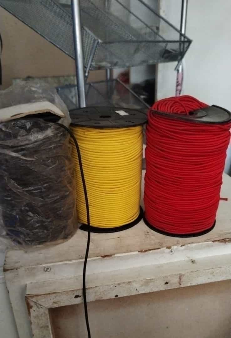 Lot bobine cordon elastik nwar zonn rouz