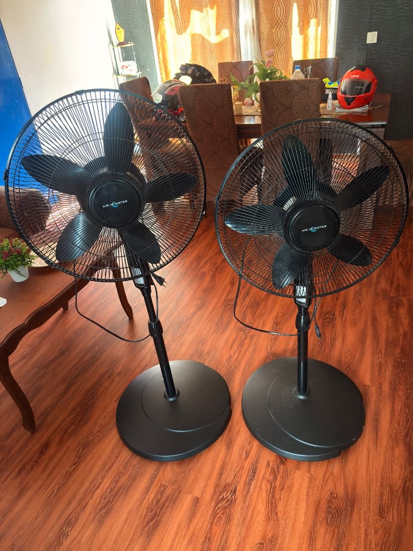 Air Monster Pedestal Fans Black Set of 2 - Image 1 of 1