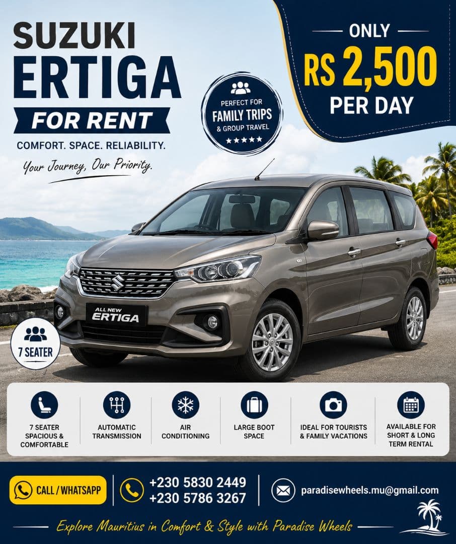 Suzuki Ertiga 7-Seater Rental - Image 1 of 1