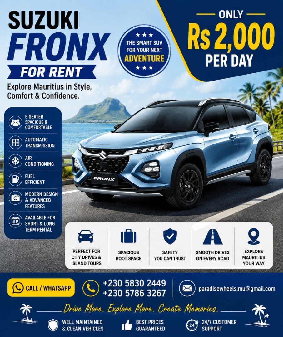 Suzuki Fronx SUV for Rent - Image 1 of 1