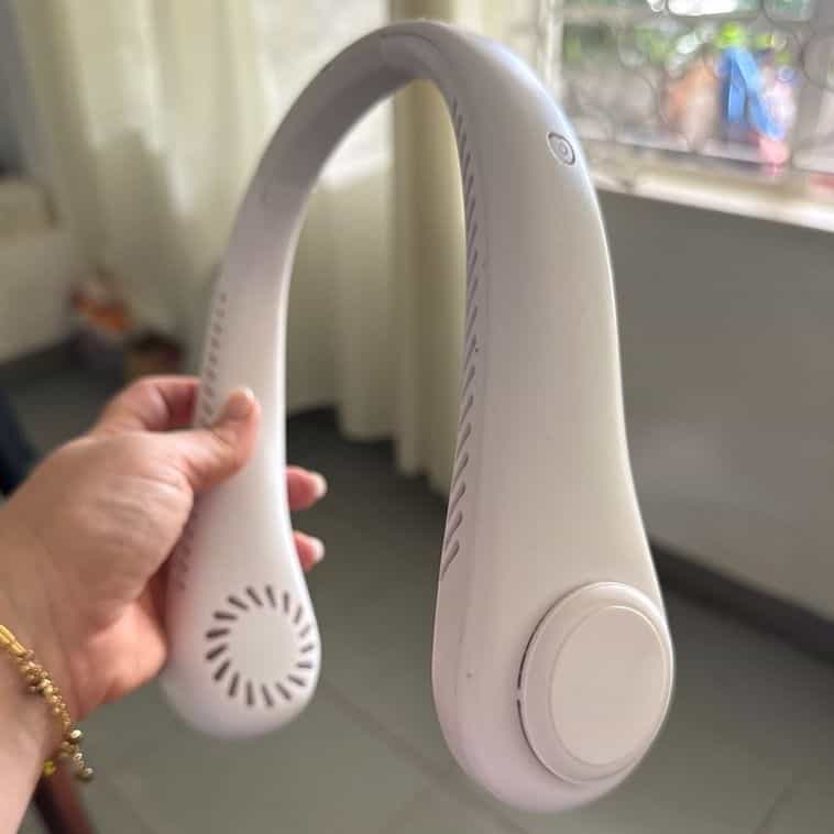 Ventilateur de cou portable blanc