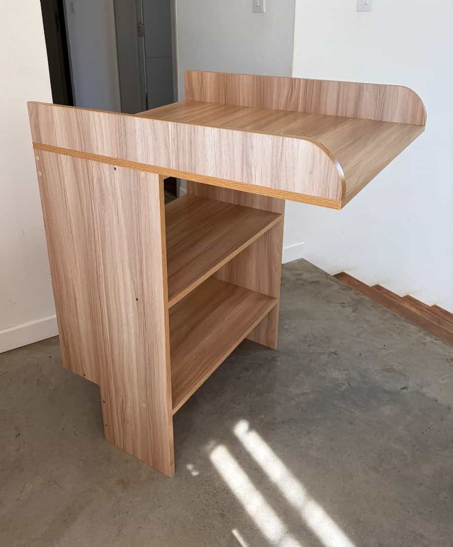 Wooden Baby Changing Table with Shelves