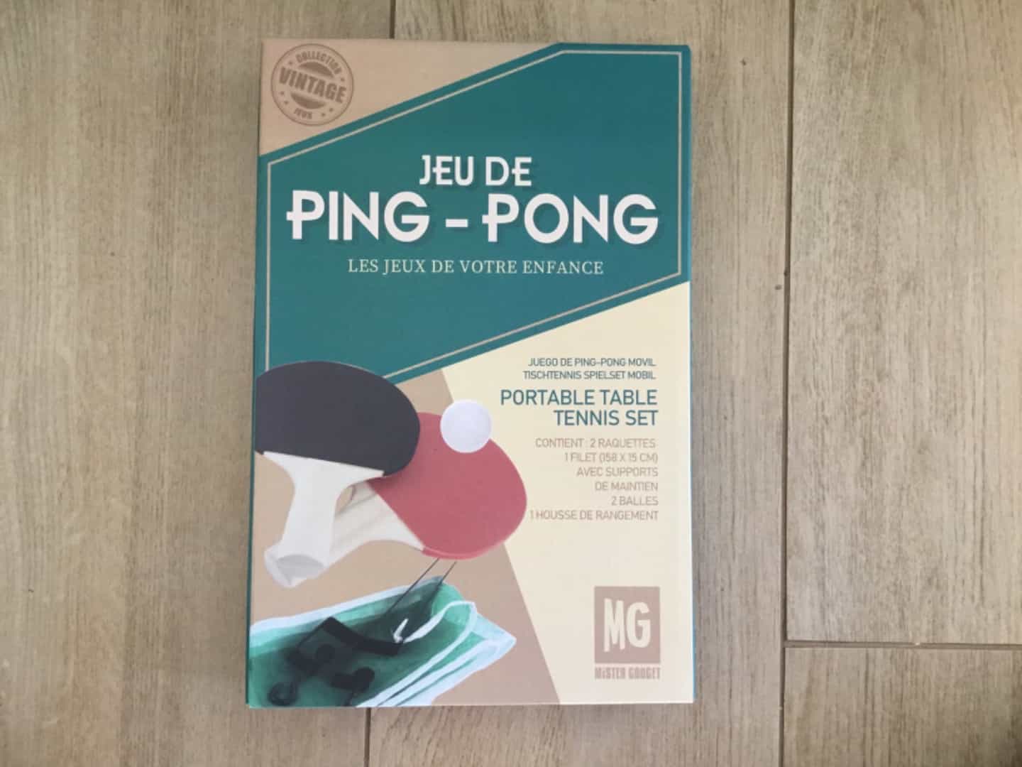 Mister Gouget Portable Table Tennis Set