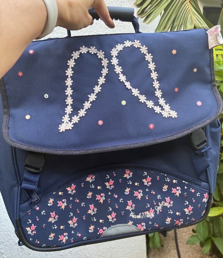Little Marc Jacobs Navy Blue Floral School Bag - Image 1 of 2