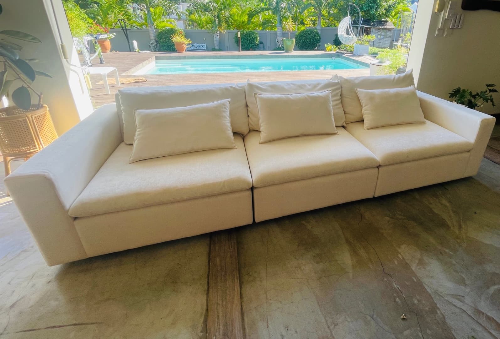 Modular 3-Seater Sofa Cream - Image 1 of 3