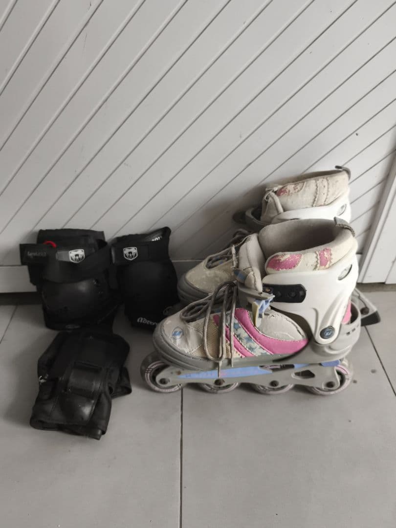 Inline Roller Skates with Protective Gear Set - Image 1 of 1